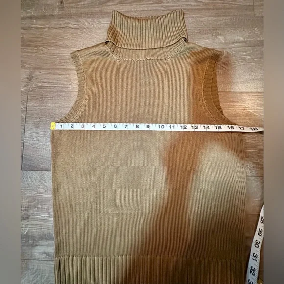 Lauren Ralph Lauren 100% Silk Sleeveless Turtleneck – Size M - Picture 7 of 11